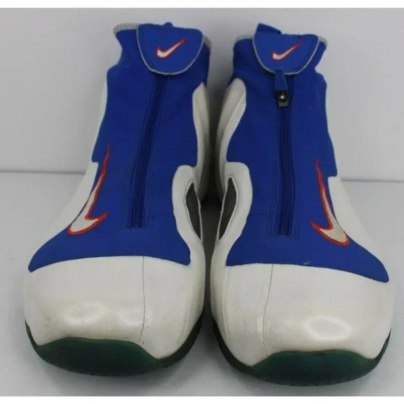Size 12 - Nike Air Flightposite 2014 Knicks Whte orange blue foamposite - Picture 5 of 7